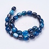 Natural Striped Agate/Banded Agate Beads Strands G-I198C-B-13-2