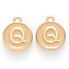 Golden Plated Alloy Enamel Charms X-ENAM-S118-06Q-1