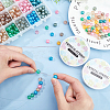 DIY Opaque Spray Painted Glass Beads Stretch Bracelet Making Kits DIY-FH0001-029-3
