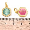 Alloy Enamel Pendants ENAM-M008-02G-3