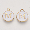 Golden Plated Alloy Charms X-ENAM-S118-01M-1