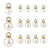 Beadthoven 120Pcs 3 Style Acrylic Pearl Pendants IFIN-BT0001-05-8