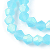 Imitate Austrian Crystal Bicone Frosted Glass Beads Strands EGLA-A039-T2mm-MB20-3