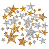   42Pcs 10 Style Star Glitter Hotfix Rhinestone FIND-PH0017-02-1