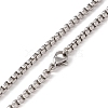Alloy Star Pendant Necklace with 304 Stainless Steel Box Chains NJEW-C007-08AS-4