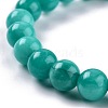 Dyed Natural Jade Beads Stretch Bracelets BJEW-J183-B-16-2
