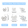 304 Stainless Steel Cabochon Settings STAS-UN0018-57P-4