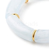 Acrylic Tube Beaded Stretch Bracelets X-BJEW-JB07774-04-4