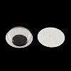 Black & White Plastic Wiggle Googly Eyes Buttons DIY Scrapbooking Crafts Toy Accessories with Label Paster on Back KY-S002B-15mm-2