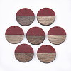 Resin & Walnut Wood Pendants RESI-S358-02B-12-1