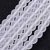 Frosted Glass Bead Strands X-GLAA-G016-6mm-01-1