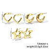 3 Pairs Elegant Fashionable Plastic Earring Sets ZG6884-1-1