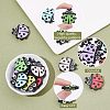 CHGCRAFT 12Pcs 6 Colors Food Grade Eco-Friendly Silicone Beads SIL-CA0001-18-4