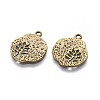 Tibetan Style Alloy Pendants TIBEP-A14120-AB-FF-2