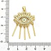 Brass Micro Pave Cubic Zirconia Pendants KK-S503-04G-3