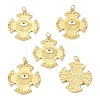 Brass Enamel Pendants KK-C223-20G-2