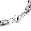 PVD Vacuum Plating 201 Stainless Steel Byzantine Chains Necklace & Bracelets Set SJEW-G083-20GP-3