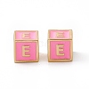 Rack Plating Brass Enamel Beads KK-B060-04G-05E-2