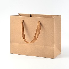 Rectangle Kraft Paper Bags AJEW-L047B-01