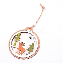 Wooden Ornaments WOOD-WH0107-64