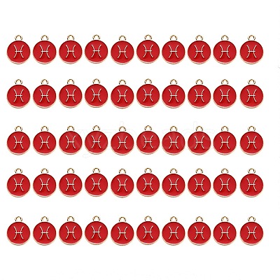 Alloy Enamel Pendants ENAM-SZ0001-27B-H-1