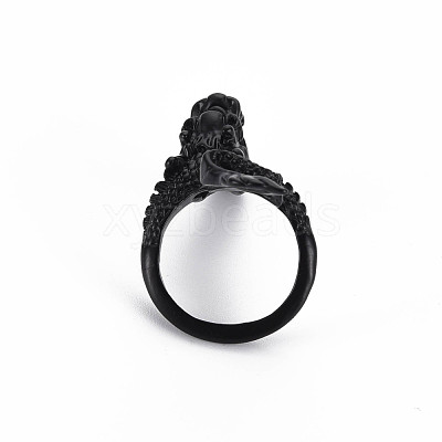 Men's Alloy Cuff Finger Rings RJEW-N029-034B-1
