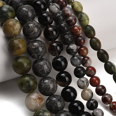 Natural Mixed Stone Beads Strands G-F591-30-1