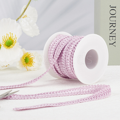 10Yards Polyester Lace Trim Ribbon OCOR-GF0004-83F-1