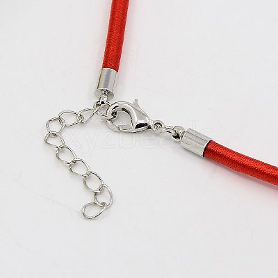 Silk Cord Necklaces Making NFS005-23-1