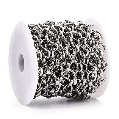 Alloy Teardrop with Twining Chains LCHA-T001-12P-1
