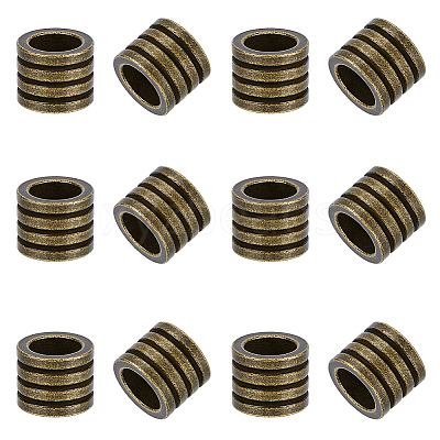 12Pcs 304 Stainless Steel European Beads STAS-UN0064-94AB-1