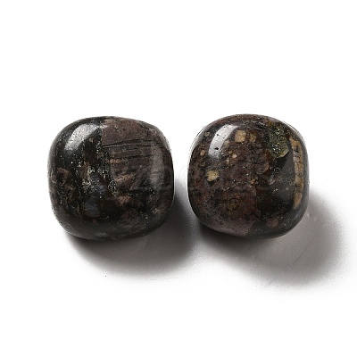 Natural Glaucophane Beads G-G979-A17-1