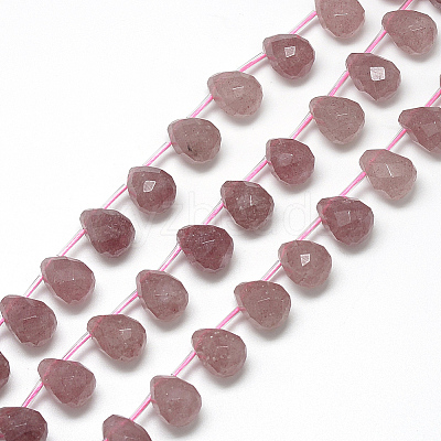 Natural Strawberry Quartz Beads Strands G-R435-15L-1