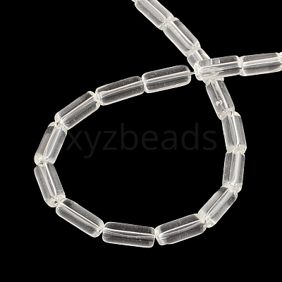 Transparent Glass Bead Strands GLAA-R162-10x4-09-1