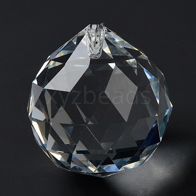 Transparent Glass Pendants GLAA-R223-03D-1