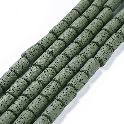 Natural Lava Rock Beads Strands G450-B09-1