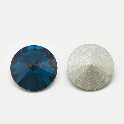 Pointed Back Glass Rhinestone Cabochons RGLA-T086-12mm-14-1