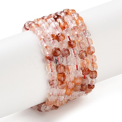 Natural Hematoid Quartz/Ferruginous Quartz Beads Strands GG-CBAE031-B01-1