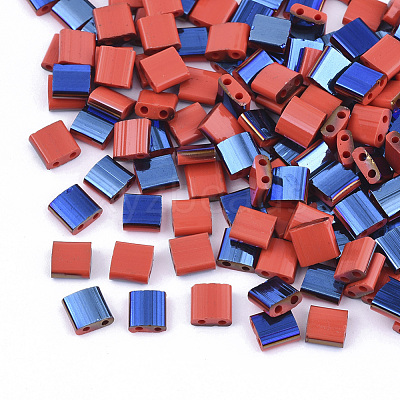 FGB 2-Hole Glass Seed Beads SEED-S031-L-045-L-1