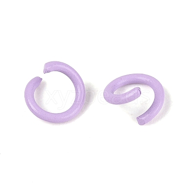 Spray Painted Iron Open Jump Rings IFIN-T017-04C-14-1