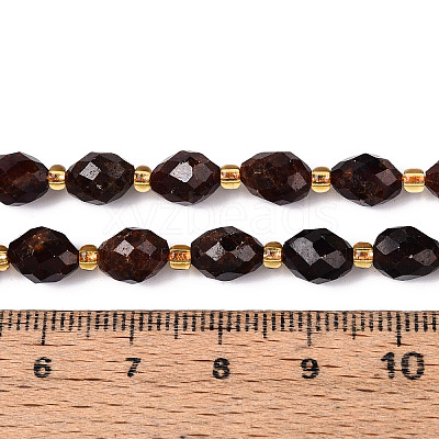 Natural Orange Garnet Beads Strands G-N342-53-8x6-05-1