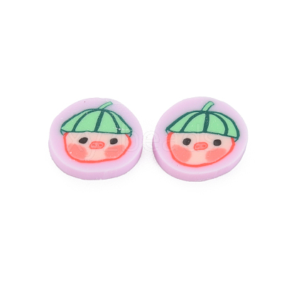 Handmade Polymer Clay Cabochons CLAY-N006-130-1