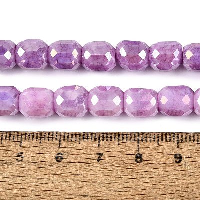 Anti-Tarnish Electroplate Glass Beads Strands EGLA-N027-03A-11-1