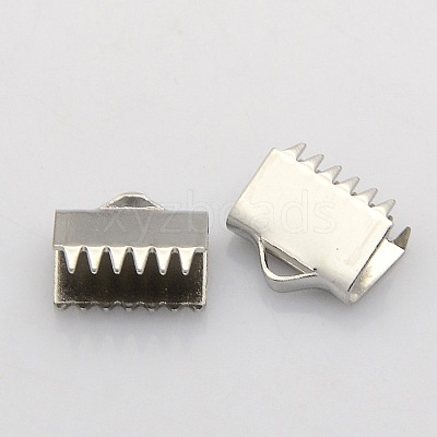 Tarnish Resistant 304 Stainless Steel Ribbon Clamp Ends STAS-N024-07-1