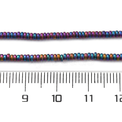 Electroplated Non-magnetic Hematite Beads Strands G-P571-A01-01F-1