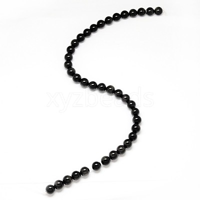 Natural Obsidian Round Beads Strands G-L275-03-12mm-01-1