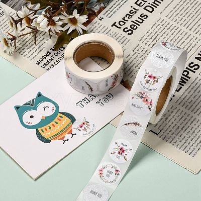 1 Inch Thank You Stickers DIY-G013-A08-1
