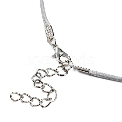 Waxed Cotton Cord Necklace Making MAK-S034-015-1