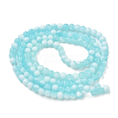 Crackle Glass Beads Strands X-GLAA-U001-6mm-08-1