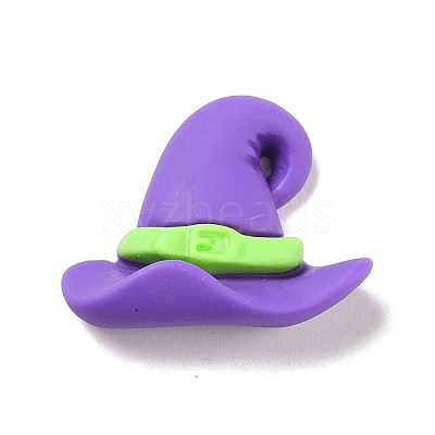 Halloween Hat Opaque Resin Cabochons RESI-F031-07-1